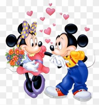 Pin By Regina On Ideias Valentine Day Disney Art - Cartoon Mickey Mouse And Friends Clipart