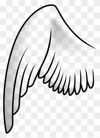Tattoo Clip Art Download Angel Wing Drawing - Wing Clipart - Png Download