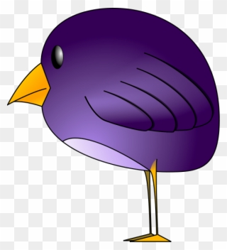 Purple Bird - Purple Bird Cartoon Clipart