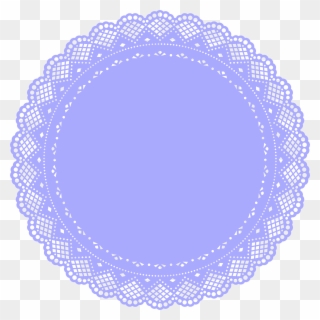 Lilac Doily Clip Art - Doily - Png Download