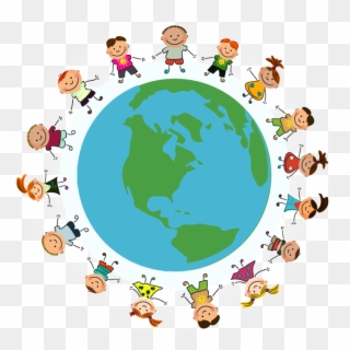 Clipart Globe Preschool - Earth Kids - Png Download
