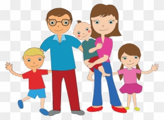 5 Family Members Clipart - Png Download