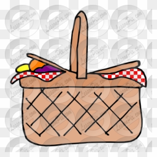 Picnic Basket Clipart Picture For Classroom Therapy - Picnic Basket - Png Download