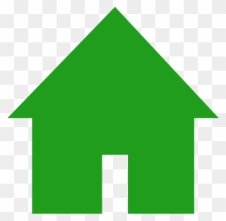 Clipart Home Green - Green House Icon Png Transparent Png