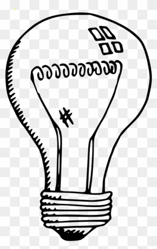 Free Incandescent Light Bulb - Draw A Incandescent Light Bulb Clipart