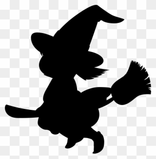Gnome Silhouette At Getdrawings Com Free For - Witch Cartoon Black And White Clipart