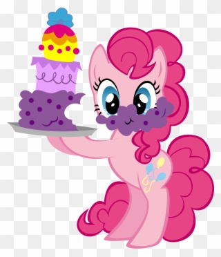 Pinkie Pie My Little Pony Friendship Is - Pinkie Pie With Cake Clipart