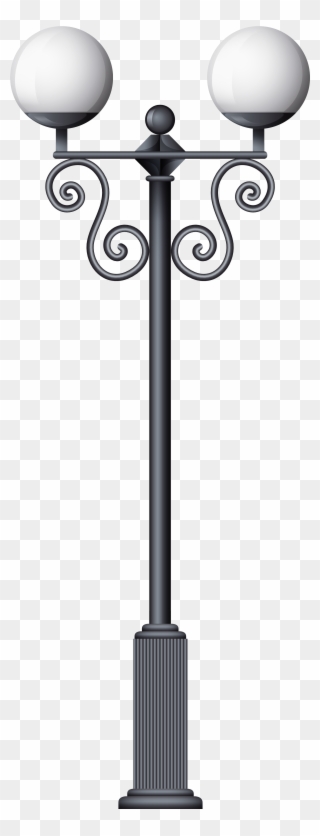 Streetlight Png Clip Art - Lamp Post White Background Transparent Png