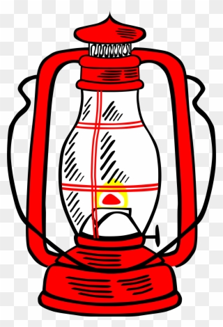 Lamps Clipart Kerosene Lamp - Red Lantern Clip Art - Png Download