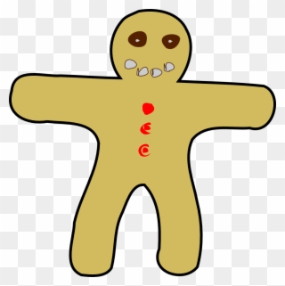 Gingerbread Man Clipart - Gingerbread Man - Png Download