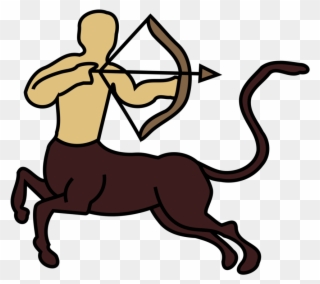 Clip Art Stock Archery Vector Mythology Greek - Sagittarius Clipart - Png Download