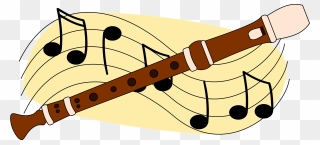 Flute Art Music Recorder Download - Flute Clipart - Png Download