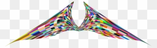 Geometry Computer Icons Triangle Symmetry - Angel Wings Png Colors Clipart