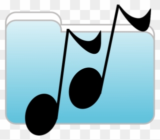 Free Vector Music Folder Clip Art - Music Folder Clipart - Png Download