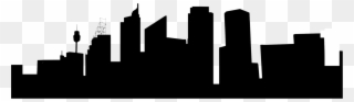 Sydney Skyline Silhouette Drawing - Sydney Skyline Silhouette Png Clipart