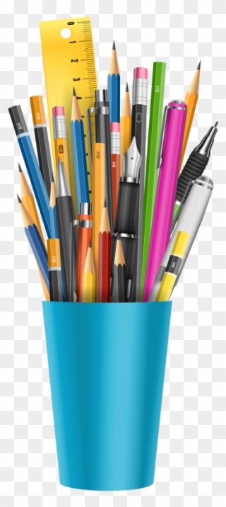 Pin School Pencil Clipart - Pencil Cup Clipart - Png Download
