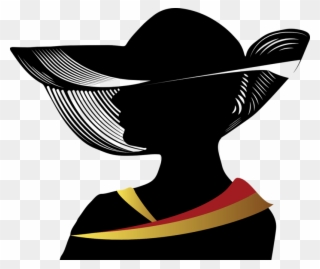 Avatar Cropquestioncommentbadge - Woman In Hat Silhouette Png Clipart