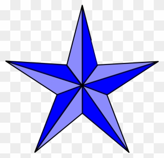 Blue Nautical Star Clip Art - Clipart Star Blue - Png Download