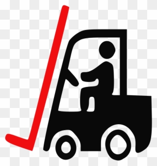 Forklift Truck Intermodal Container Signage Logistics - Fork Lift In Use Sign Clipart