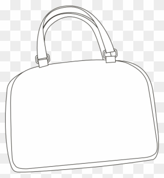 White Bag Outline Png Clipart
