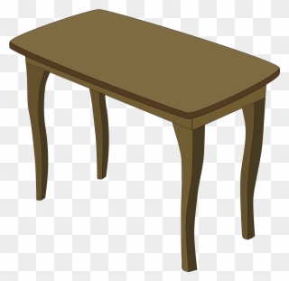 Table Bedroom Furniture Clip Art - Transparent Table Cartoon Png