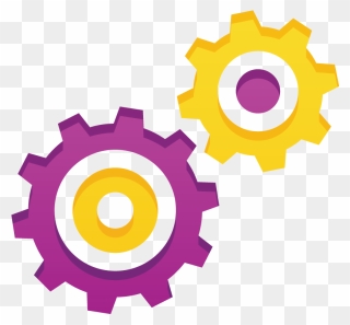 Cog - Gears And Pistons Logo Clipart
