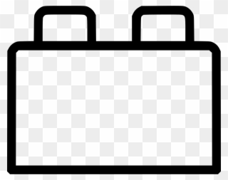 Briefcase Outline Clipart Briefcase - Lego Brick Icon Png Transparent Png