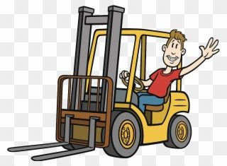 Heavy Equipment Illustration Open - Forklift Illustration Clipart