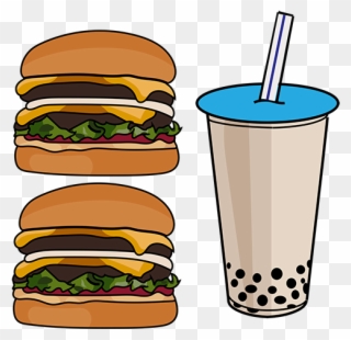 Free Clip Art Burger And Fries - Burger Tumblr Png Transparent Png