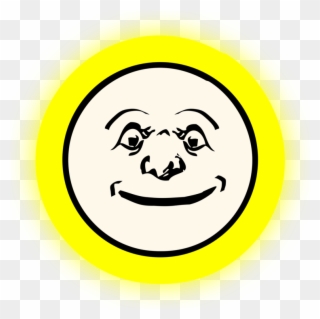 Full Moon Smiley Computer Icons - Moon Clip Art - Png Download