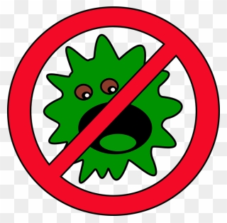 Bacteria Clipart Flu Bug - Easy To Draw Germs - Png Download
