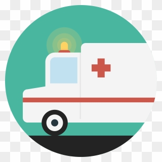 Png Black And White Library Ambulance Clipart Damaged - Ambulance Icon Png Transparent Png