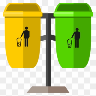 Clipart Trash Can Pertaining To Trash Can Clipart - Sampah Organik Dan An Organik - Png Download
