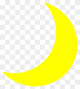 Sleeping Moon Clipart Free Clipart Images Clipartcow - Moon Yellow - Png Download