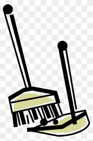 Image Library Broom And Dustpan Clipart - Broom And Dustpan Transparent Background - Png Download