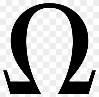 Greek Omega Small Clip Art At Clker - Ohm Electrical Symbol - Png Download