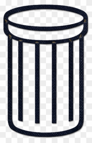 Trash Can Clipart Empty Trash - Trashcan Silhouette - Png Download