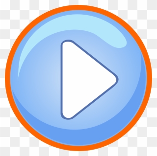 Blue Play Button With Focus Clipart Icon Png - Game Play Button Png Transparent Png