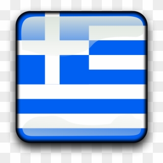 Greek Clip Art Borders - Greece Flag Stamp Png Transparent Png