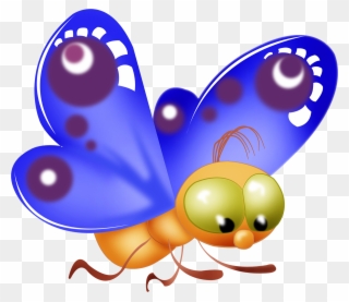 Butterfly Images Butterfly Clip Art, Cartoon Butterfly, - Butterfly Cartoon Image Transparent Background - Png Download