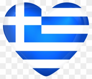 Greece Large Heart Flag Gallery Yopriceville High - Greece Flag Heart Png Clipart