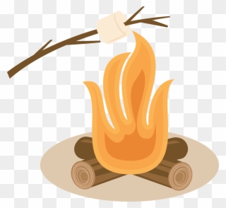 Jpg S More Toast Clip Art Bonfire Smore - Roasting Marshmallows Clip Art - Png Download