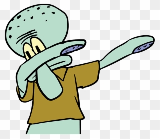 Collection Of Free - Squidward Dab Png Clipart