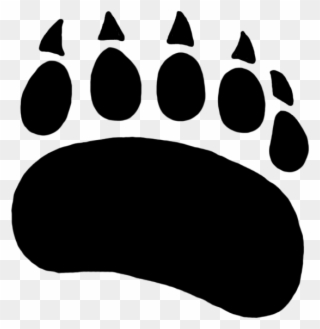 Bear Paw Paw Prints Clipart - Bear Paw Clipart Png Transparent Png
