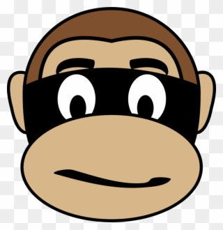 Monkey Clipart Gangster - Ape Cartoon - Png Download