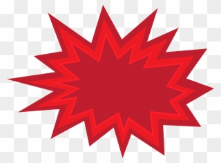 Red Burst Png Jpg Royalty Free Stock - Boom Callout Clipart