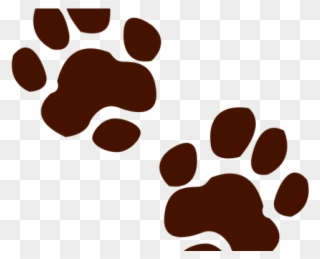 Footprint Clipart Lion - Animal Track - Png Download