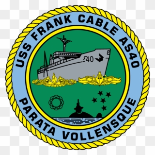 Uss Frank Cable As40 Parata Vollensque - Uss Frank Cable Crest Clipart