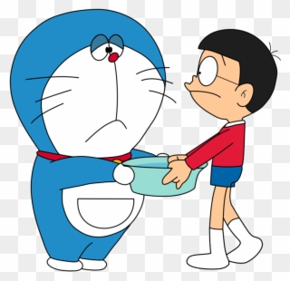 Doraemon Clipart Nobita - Doraemon With Nobita Png Transparent Png