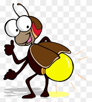 Funny Flying Bee - Lightning Bug Clipart - Png Download